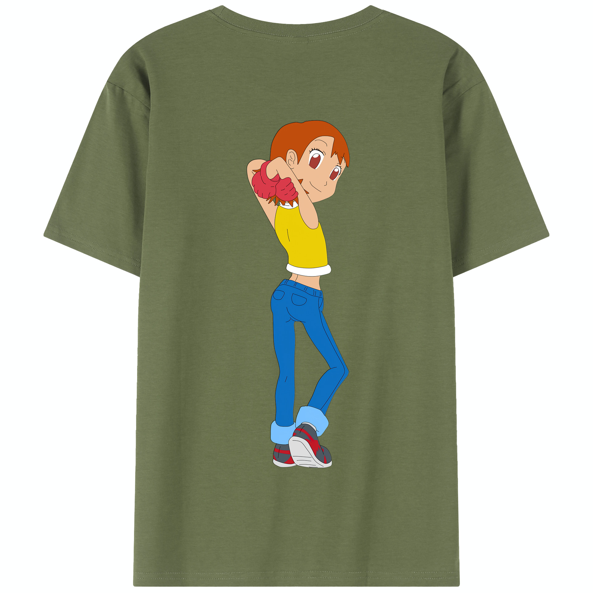 （画像用） Digimon デジタルモンスター/デジモン 綿100％半袖Tシャツ（背面プリント）